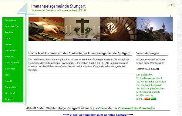 Vorschau von www.selk-stuttgart.de, SELK-Immanuelsgemeinde