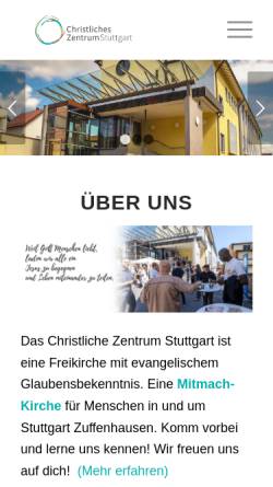 Vorschau der mobilen Webseite cz-stuttgart.de, Christliches Zentrum Volksmission
