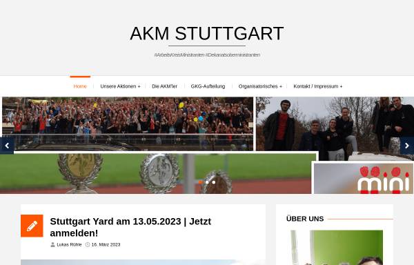 Vorschau von www.akm-stuttgart.de, Arbeitskreis Ministranten Stuttgart (AKM)