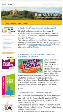 Vorschau der mobilen Webseite www.sankturban.de, Seelsorgeeinheit St. Urban