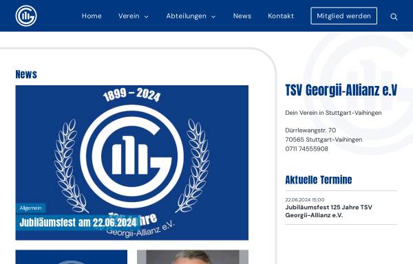 Vorschau von www.tsv-georgii-allianz.de, TSV Georgii-Allianz Stuttgart