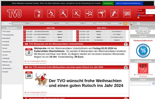 Vorschau von tvo-aktuell.de, TV Obertürkheim
