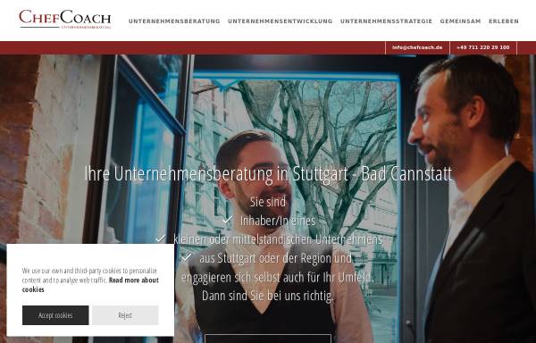 Vorschau von www.chefcoach.de, Die ChefCoach Unternehmensberatung GmbH