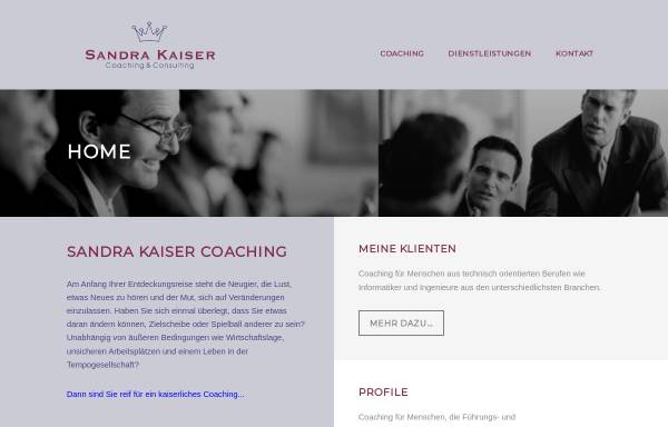 Vorschau von sandra-kaiser-coaching.de, Sandra Kaiser Coaching & Consulting