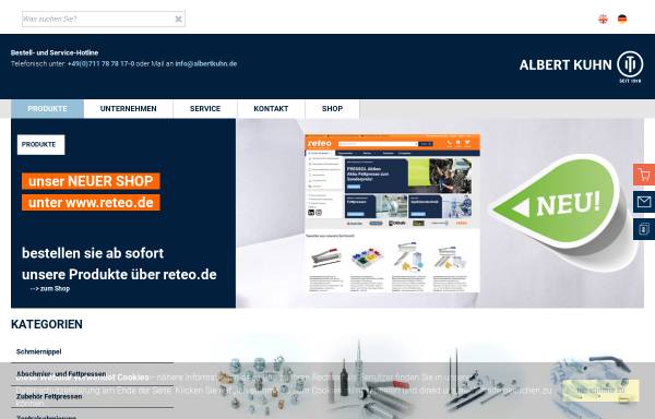 Vorschau von www.albertkuhn.de, Albert Kuhn GmbH & Co