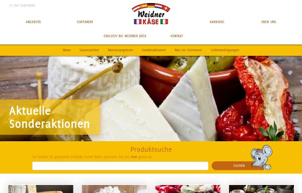 Vorschau von www.weidner.de, Weidner Käse GmbH