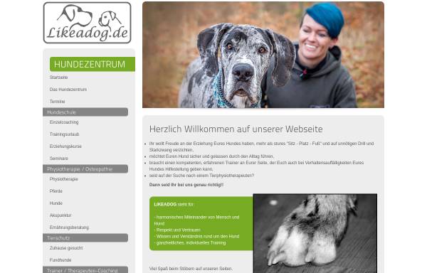 Vorschau von www.likeadog.de, Hundezentrum Likeadog