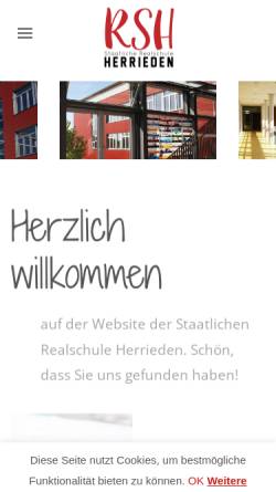 Vorschau der mobilen Webseite www.realschule-herrieden.de, Realschule Herrieden
