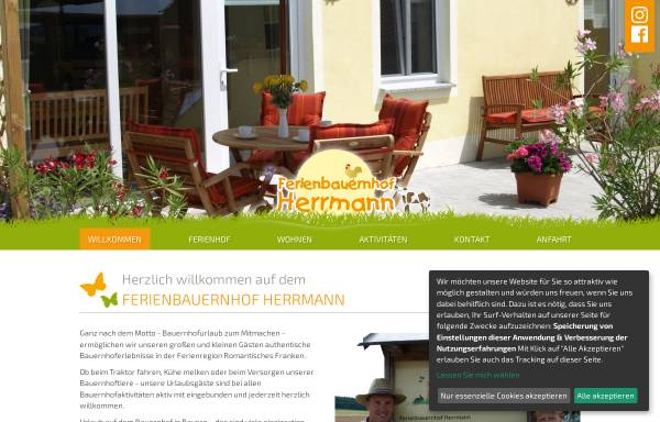 Vorschau von www.ferienbauernhof-herrmann.de, Ferienbauernhof Herrmann - Rauenzell