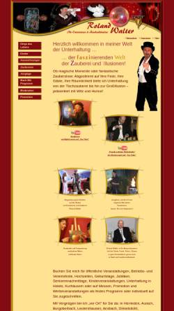 Vorschau der mobilen Webseite www.rolandwalterherrieden.de, Roland Walter Entertainer und Zauberkünstler