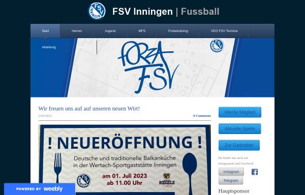Vorschau von fussball.fsv-inningen.de, FSV Inningen e.V.