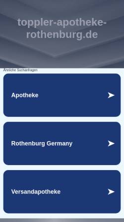 Vorschau der mobilen Webseite www.toppler-apotheke-rothenburg.de, Toppler-Apotheke