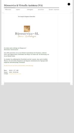 Vorschau der mobilen Webseite www.bueroservice-sl.de, Büroservice Susann Landesberger