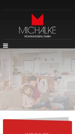 Vorschau der mobilen Webseite www.michalke-bau.de, Michalke Wohnungsbau GmbH