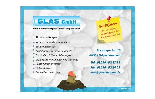Vorschau von www.glas-erdbau.de, Glas GmbH
