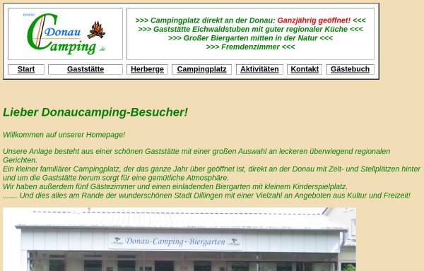 Vorschau von donaucamping.de, Donaucamping