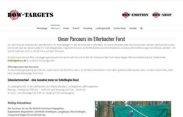 Vorschau von www.bow-targets.de, Bow-Targets | Parcours