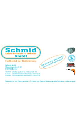 Vorschau der mobilen Webseite www.elektromaschinenbau-schmid.de, Schmid Elektro-Maschinen und Gerätebau GmbH