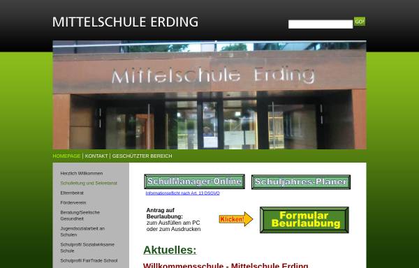 Vorschau von www.mittelschule-erding.de, Mittelschule