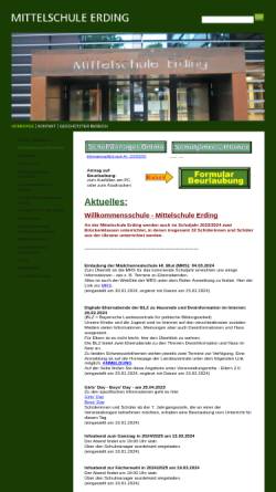 Vorschau der mobilen Webseite www.mittelschule-erding.de, Mittelschule