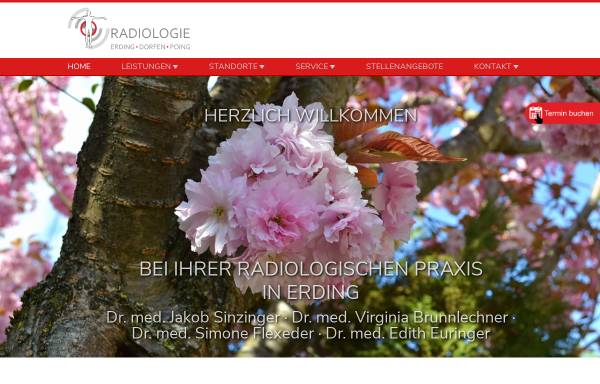 Vorschau von www.radiologie-erding.de, Radiologie Dr. Sinzinger und Dr. Brunnlechner