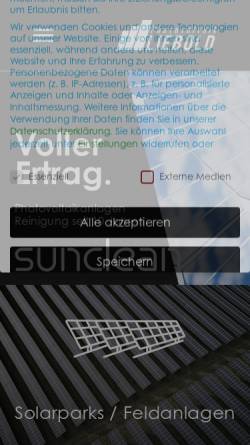 Vorschau der mobilen Webseite photovoltaikreinigung-liebold.de, Photovoltaik Liebold