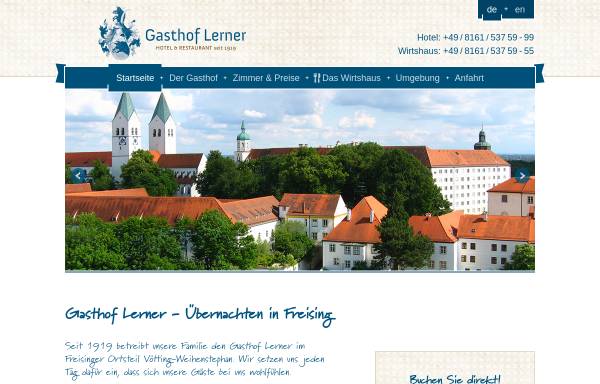 Vorschau von www.gasthof-lerner.de, Gasthof Lerner