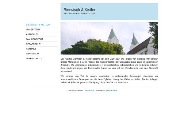 Vorschau von www.bierwisch-kistler.de, Bierwisch & Kistler Rechtsanwälte Partnerschaft