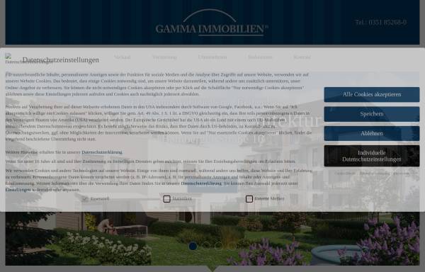 Vorschau von www.gamma-immobilien.de, Immobilienverwaltung Gamma