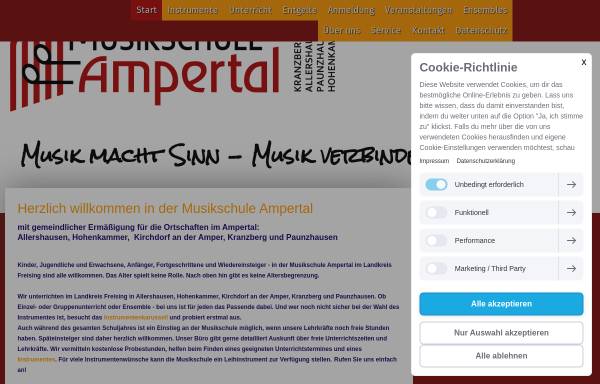 Vorschau von www.musikschule-ampertal.de, Musikschule Ampertal e.V.