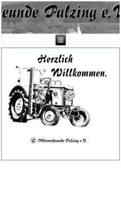 Vorschau der mobilen Webseite www.oldtimerfreunde-palzing.de, Oldtimerfreunde Palzing