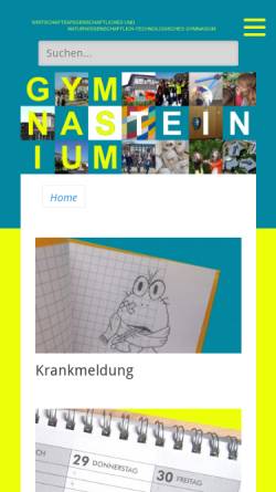 Vorschau der mobilen Webseite gymnasium-stein.de, Gymnasium Stein