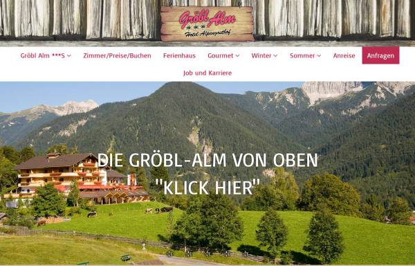 Vorschau von www.groeblalm.de, Alpengasthof Gröblalm
