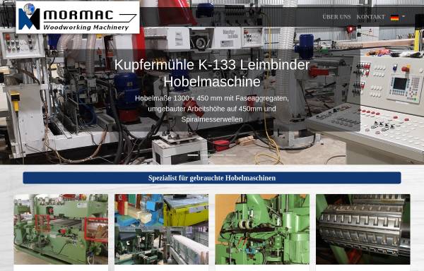 Vorschau von www.mormac.de, Mormac Machinery GmbH & Co. KG