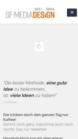 Vorschau der mobilen Webseite www.sf-mediadesign.de, Sf-Mediadesign - Uwe Schindler