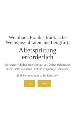 Vorschau der mobilen Webseite www.weinhaus-frank.de, Weinhaus Frank