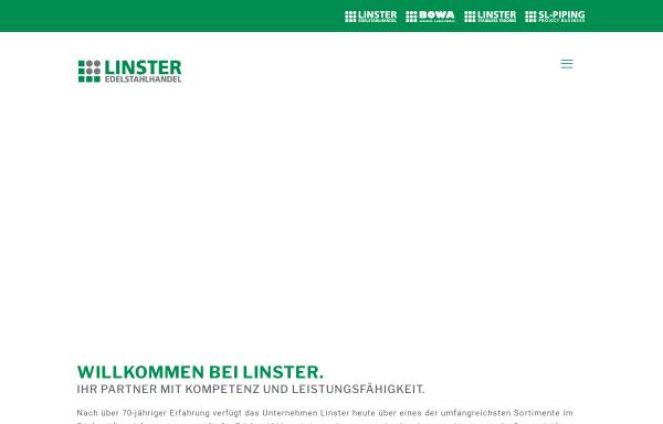 Vorschau von www.linster-edelstahlhandel.de, F. Linster & Co. GmbH Edelstahlhandel