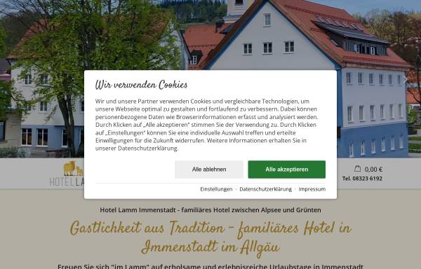 Vorschau von www.hotel-lamm-immenstadt.de, Hotel Lamm