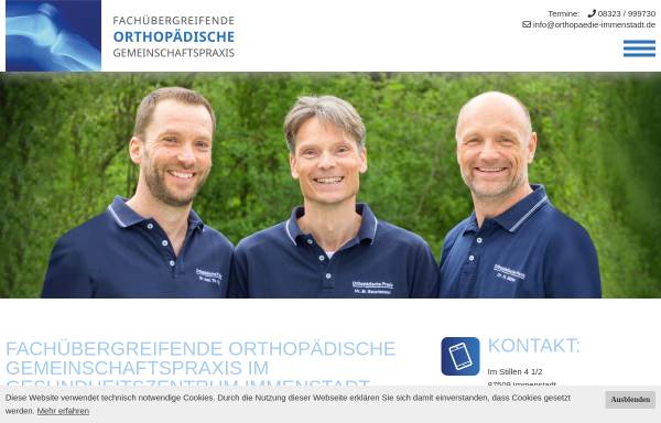 Vorschau von www.orthopaedie-immenstadt.de, Orthopädie Immenstadt