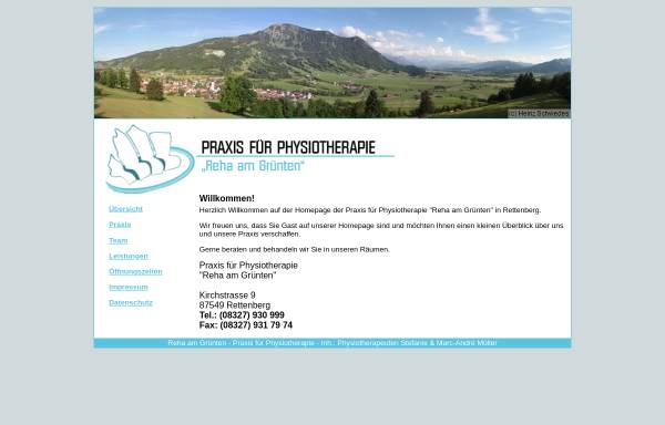 Vorschau von www.reha-am-gruenten.de, Praxis für Physiotherapie