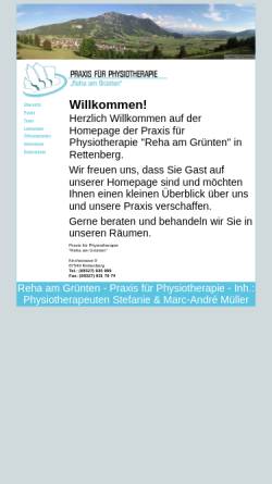 Vorschau der mobilen Webseite www.reha-am-gruenten.de, Praxis für Physiotherapie