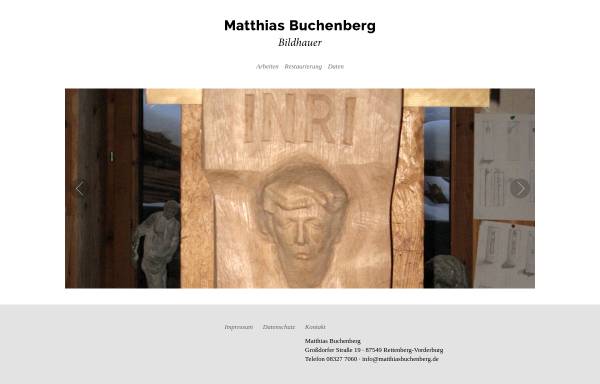 Vorschau von www.matthiasbuchenberg.de, Matthias Buchenberg Bildhauer