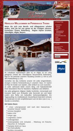 Vorschau der mobilen Webseite www.ferienhaus-thoma.de, Ferienwohnung Thoma