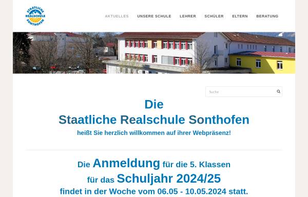 Vorschau von www.stareso.de, Staatliche Realschule Sonthofen
