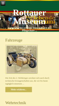 Vorschau der mobilen Webseite rottauer-museum.de, Rottauer Museum
