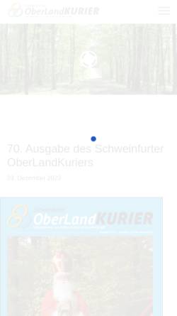 Vorschau der mobilen Webseite www.oberland-kurier.de, Schweinfurter Oberland-Kurier