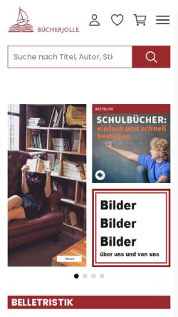 Vorschau der mobilen Webseite www.buecherjolle.de, Bücherjolle Schultheis GmbH