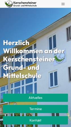 Vorschau der mobilen Webseite kerschensteiner-augsburg.de, Kerschensteiner-Volksschule