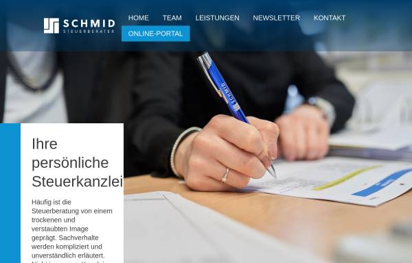 Vorschau von www.schmid-und-schmid.de, Schmid & Schmid vereidigte Buchprüfer & Steuerberater