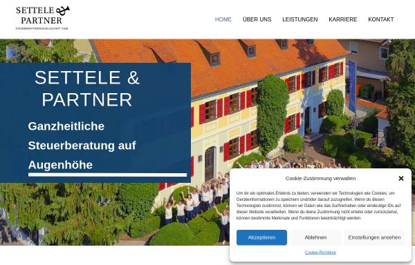 Vorschau von www.settele-partner.de, Steuerkanzlei Settele & Partner Steuerberatungsgesellschaft